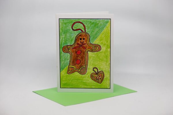 Weihnachtskarte: Lebkuchenfigur