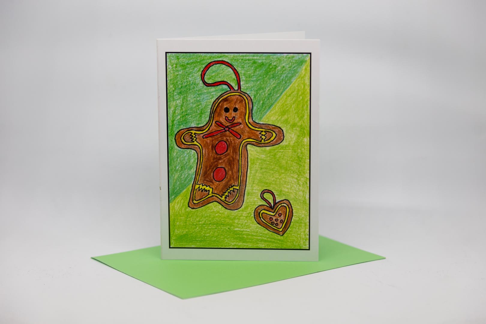 Weihnachtskarte: Lebkuchenfigur
