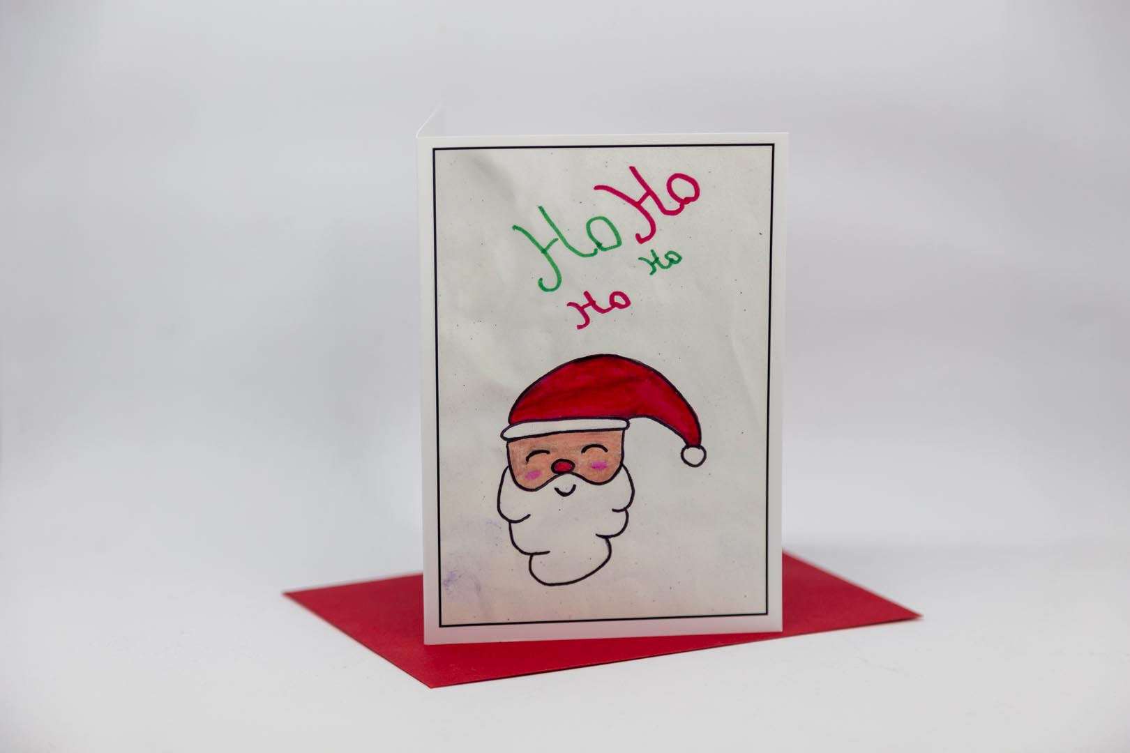 Weihnachtskarte: Ho ho ho